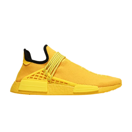 Мужские кроссовки Pharrell x adidas NMD Human Race 'Yellow' желтого цвета