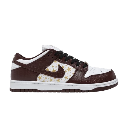 Кроссовки Supreme x Nike Dunk Low OG SB, коричневые