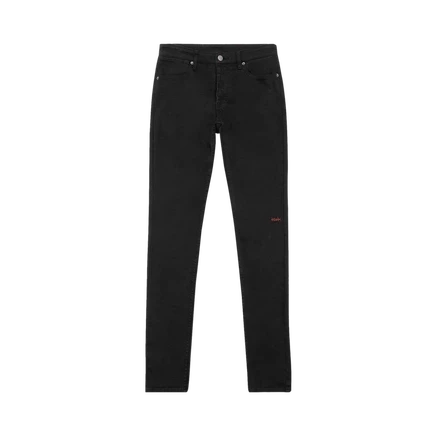 Джинсы Ksubi Van Winkle с рисунком призрака 'Black' черные