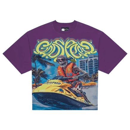 Футболка Godspeed Wave Runner, фиолетовая