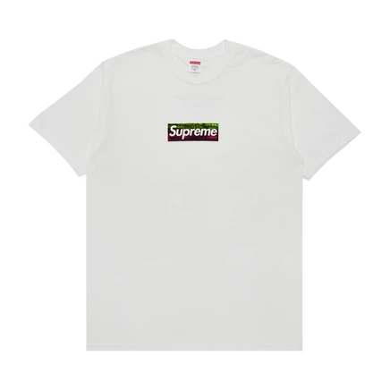 Футболка Supreme Los Angeles Fire Relief Box Logo, белая