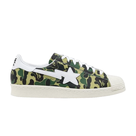 Кроссовки Adidas Superstar 80s BAPE «ABC Camo», зеленые