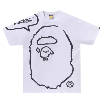 Мужская футболка Bape Ape Head Tee, белая