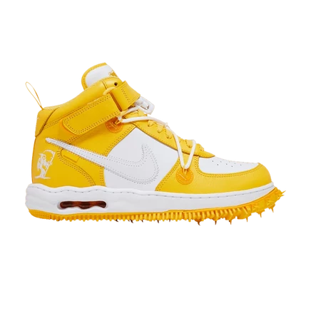 Кроссовки Nike Off-White Air Force 1 Varsity Maize, желтые