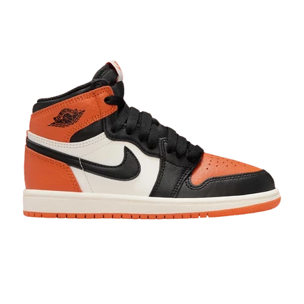 Детские кроссовки Air Jordan 1 Retro High OG PS, оранжевые