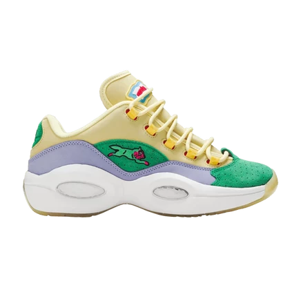 Кроссовки Reebok Question Low x BBC, желто-сиреневые