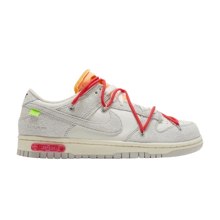 Кроссовки Off-White x Nike Dunk Low Lot 40 of 50, белые