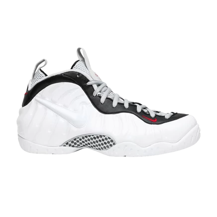 Кроссовки Nike Air Foamposite Pro, белые с хромом