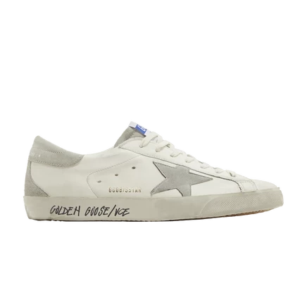Кроссовки golden goose superstar, бело-серые