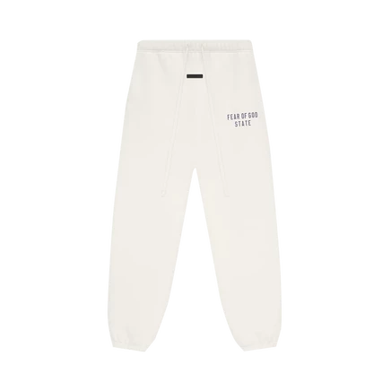Флисовые спортивные штаны Fear of God Essentials кремового цвета 