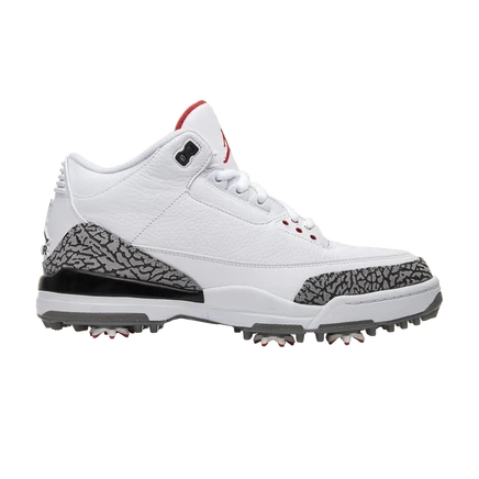 Кроссовки Air Jordan 3 Golf White Cement, белые
