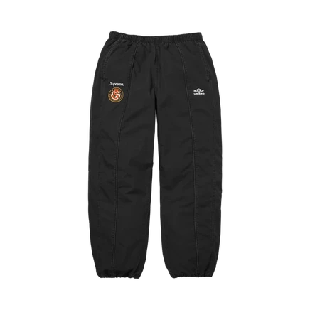 Тренировочные брюки Supreme x Umbro Cotton Ripstop, черные