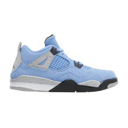 Детские кроссовки Air Jordan 4 PS «University Blue», голубые
