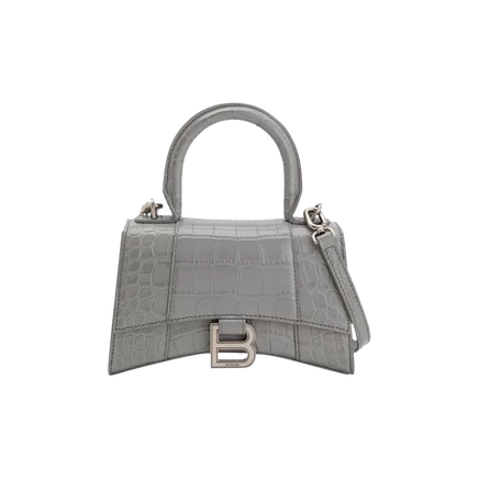 Сумка Balenciaga Hourglass Top Handle XS, серая