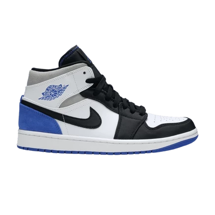 Air Jordan 1 Mid SE 'Королевский черный носок' синего цвета