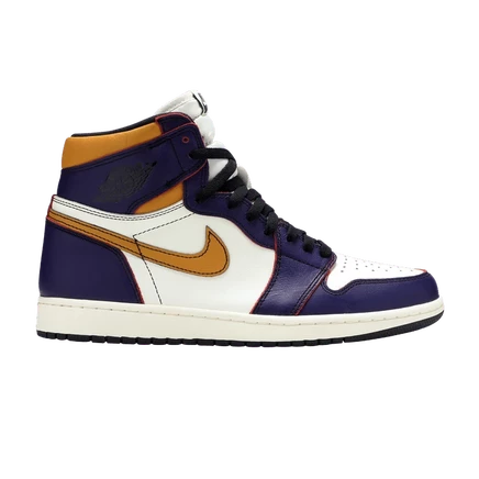 Кроссовки Air Jordan Air Jordan 1 Retro High SB «LA to Chicago», фиолетовые