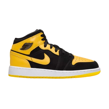 Детские кроссовки Air Jordan 1 Mid SE «New Love», желтые