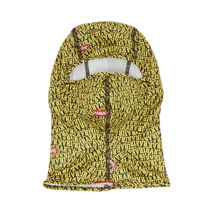 Унисекс балаклава Supreme x IRAK легкая, желтая