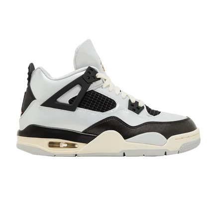 Детские кроссовки Air Jordan 4 Retro, платиново-золотые