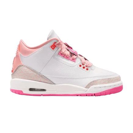 Детские кроссовки Air Jordan 3 Spring Flowers, розовые