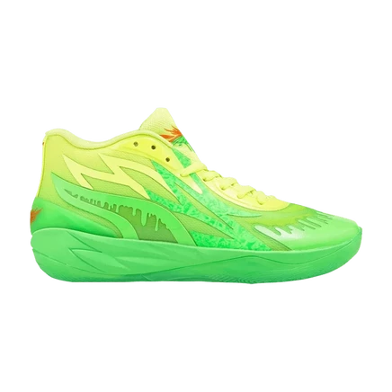 Кроссовки puma mb.02 nickelodeon slime, зеленые
