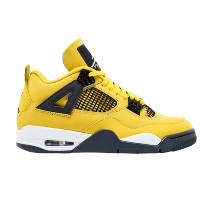 Мужские кроссовки Air Jordan 4 Retro «Lightning» 2021, желтые