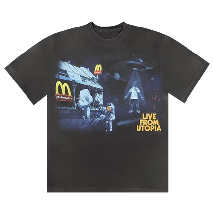Футболка Cactus Jack от Трэвиса Скотта x McDonald's Live From Utopia 