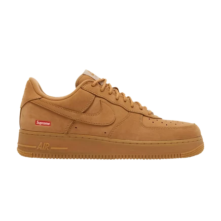Кроссовки Nike x Supreme Air Force 1 Low «Wheat», песочные