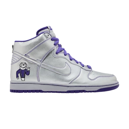 Кроссовки Nike Dunk High Premium SB «Dinosaur Jr», серебристые