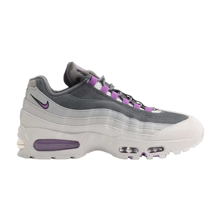 Кроссовки Nike Air Max 95 'Big Bubble - Photo Dust ярко-фиолетового цвета' серого цвета