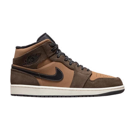 Кроссовки Air Jordan 1 Mid SE, коричневые