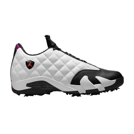 Кроссовки для гольфа Air Jordan 14 Retro «Bordeaux», белые