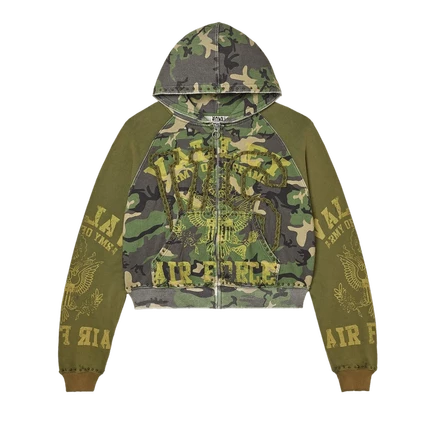 Толстовка на молнии Vale Forever Terrain, зеленая/желтая