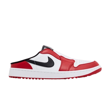 Слипоны Air Jordan 1 Mule Golf, красные