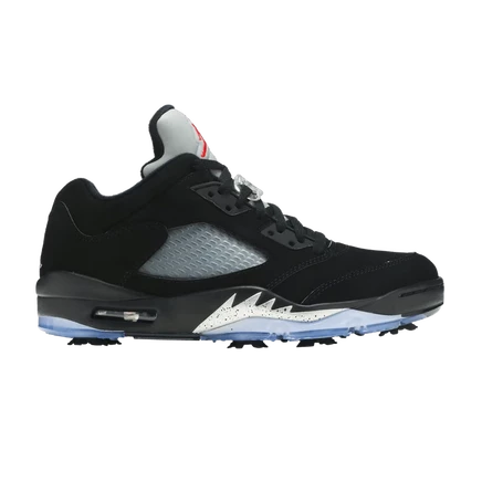 Мужские кроссовки Air Jordan 5 Low Golf, черные/металлик