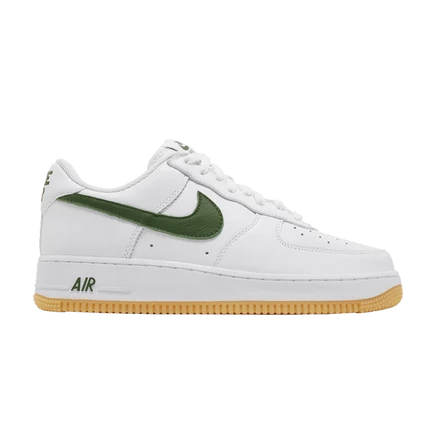 Мужские кроссовки Nike Air Force 1 Low, бело-зеленые