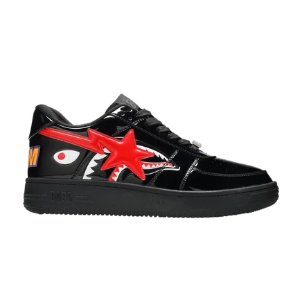 Кроссовки Bape Bapesta Low M2 «Shark Face», черные