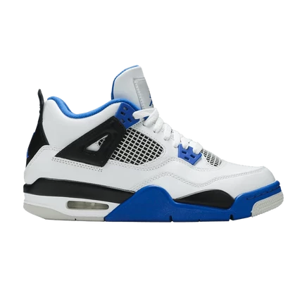 Детские кроссовки Air Jordan 4 Retro Motorsports, белые