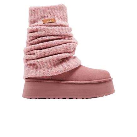 Женские ботинки UGG Mini Dipper «Pink Dawn», розовые