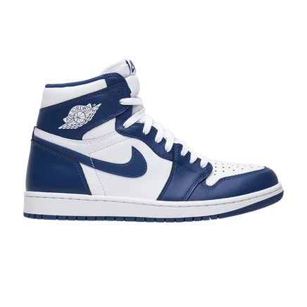Кроссовки Air Jordan 1 Retro High OG 'Storm Blue', белые