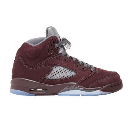 Детские кроссовки Air Jordan 5 Retro SE GS «Burgundy», бордовые