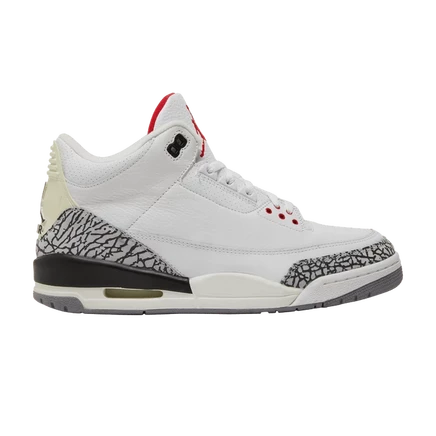 Кроссовки Air Jordan 3 Retro White Cement 2003, белые