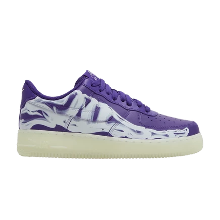 Кроссовки Nike Air Force 1 Low Purple Skeleton, фиолетовые
