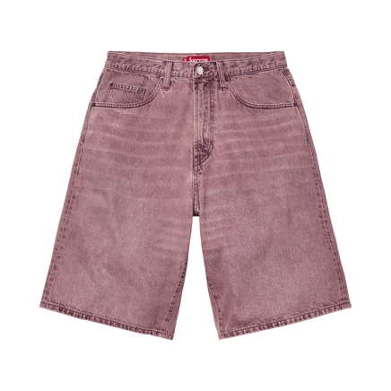 Мужские джинсовые шорты Supreme Baggy Denim, фиолетовые