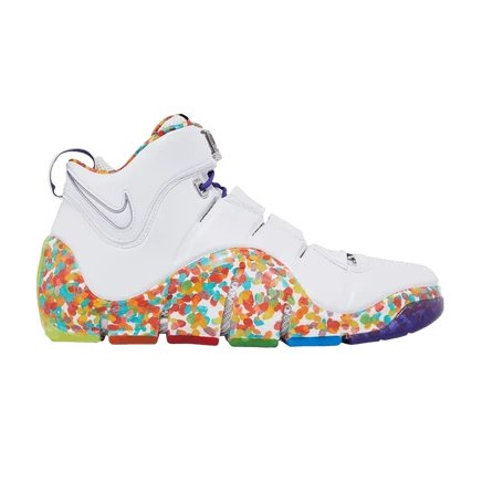 Кроссовки Nike Zoom LeBron 4 Fruity Pebbles, белые