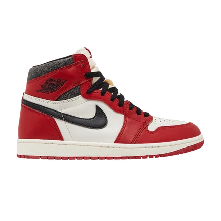 Кроссовки Air Jordan 1 High «Chicago Lost & Found», красные