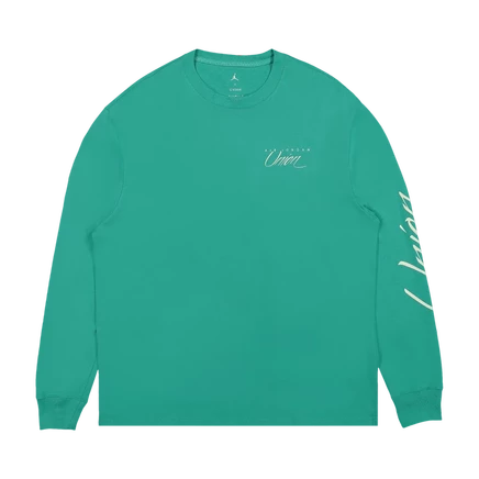 Лонгслив Air Jordan x Union Kinetic Green/Coconut Milk, зеленый