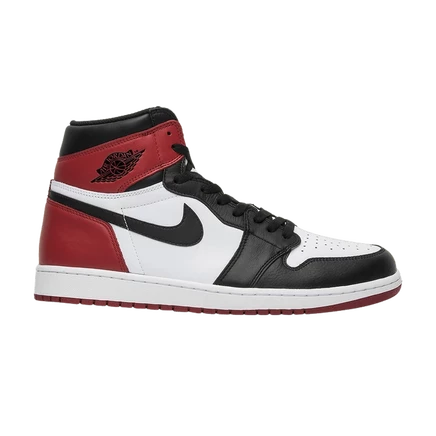Мужские кроссовки Air Jordan 1 Retro High OG Black Toe, белые