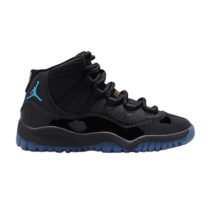 Детские кроссовки Air Jordan 11 Retro «Gamma Blue», черные