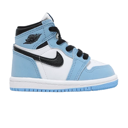 Детские кеды Air Jordan 1 'University Blue', голубые